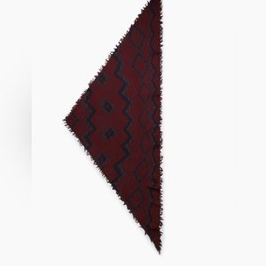 Wilfred Aritzia diamond mosiac triangle scarf (100% merino wool)